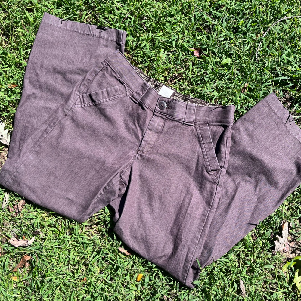 70s Groovy Brown Flare Leg Jeans